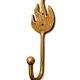 Handcrafted Metal Flame Design Wall Hook Decorative Utility
